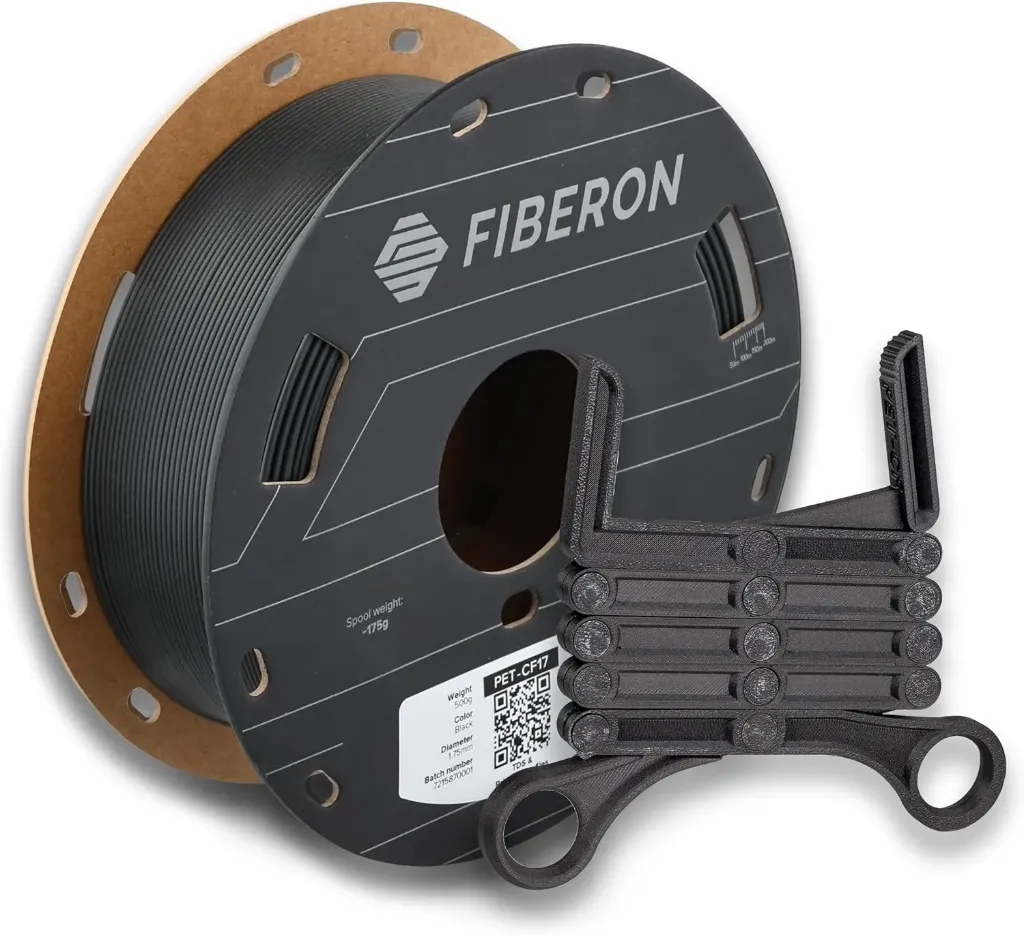 Polymaker PETG-CF17 (Carbon Fibre reinforced PETG) Black – 0.5kg