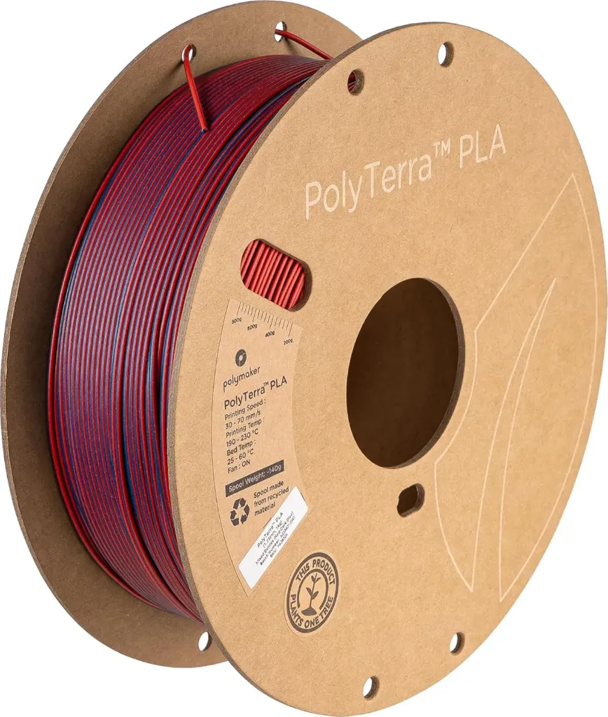 Polymaker PLA-Dual Red/Dark Blue 1kg